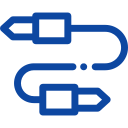 Curved arrows with endpoints

